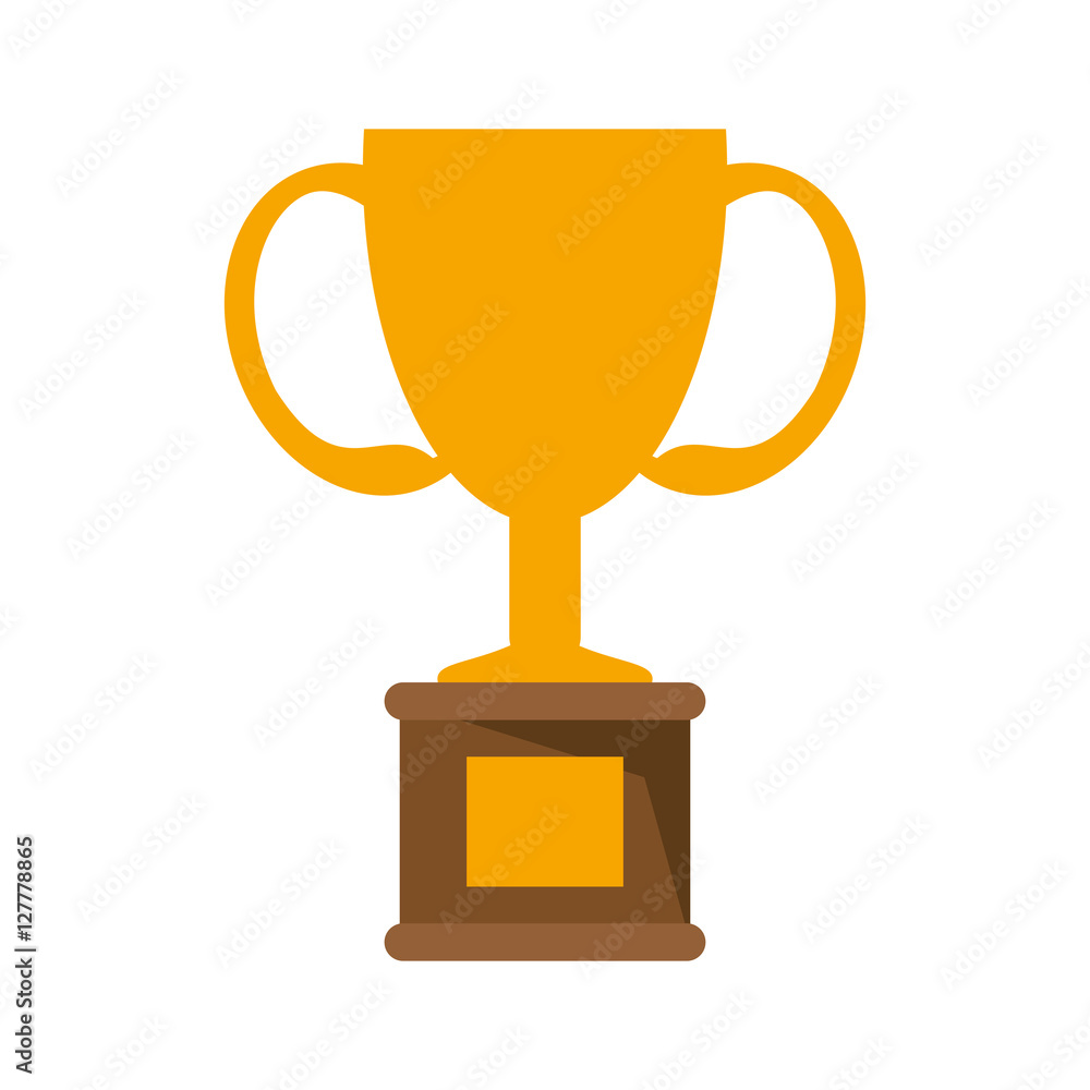 Trophy cup icon. Winner competition success and sport theme. Isolated design. Vector illustration Trophy cup icon. Winner competition success and sport theme. Isolated design. Vector illustration