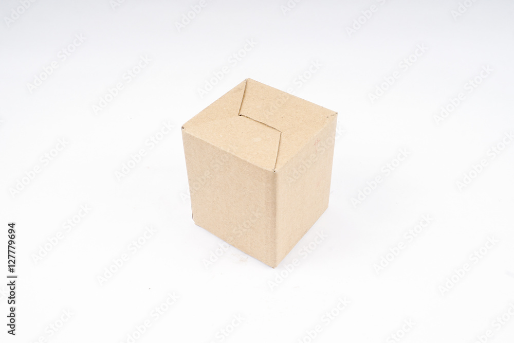 small box isolated on white small box isolated on white
