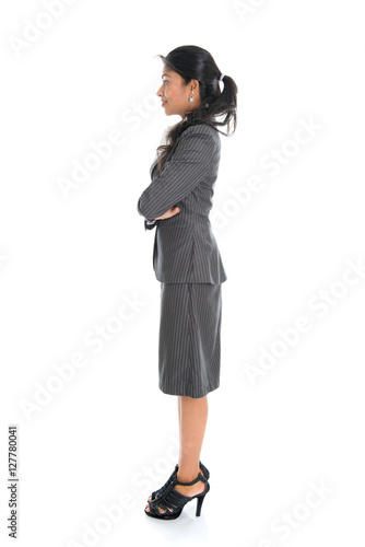 Indian business woman side view