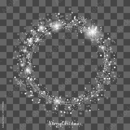 The circle of snowflakes