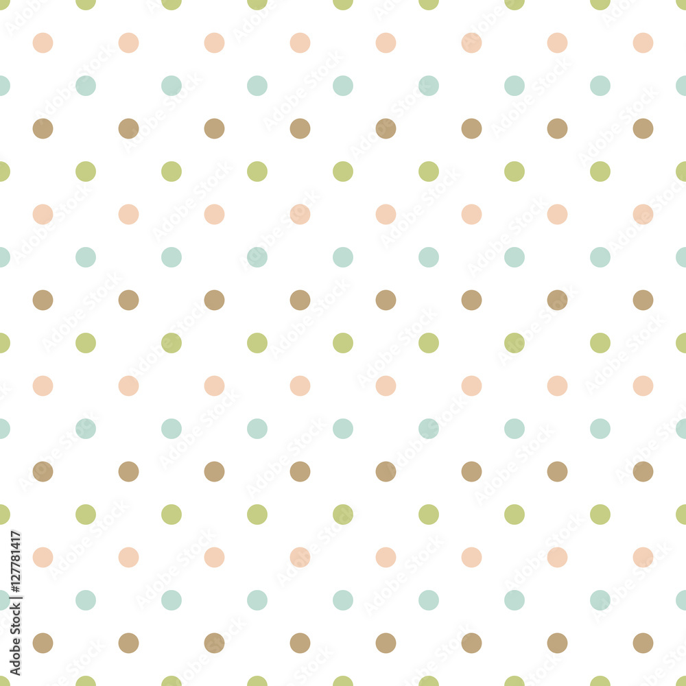 Seamless Polka Dot Pattern Background