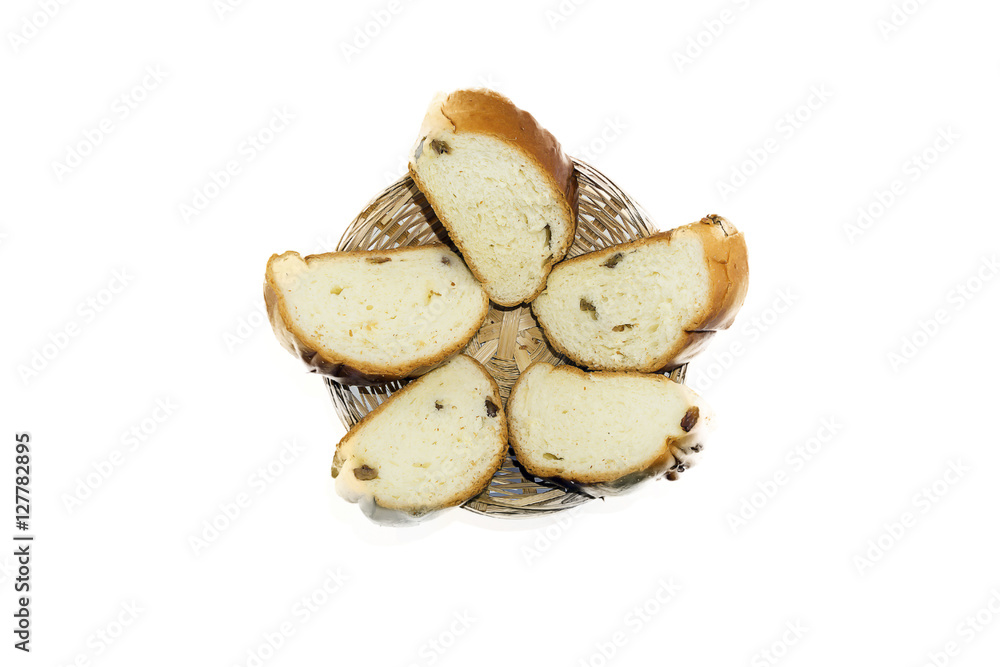 Whole grain bread isolated on white. Whole grain bread isolated on white.