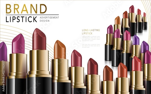 colorful lipstick mockup