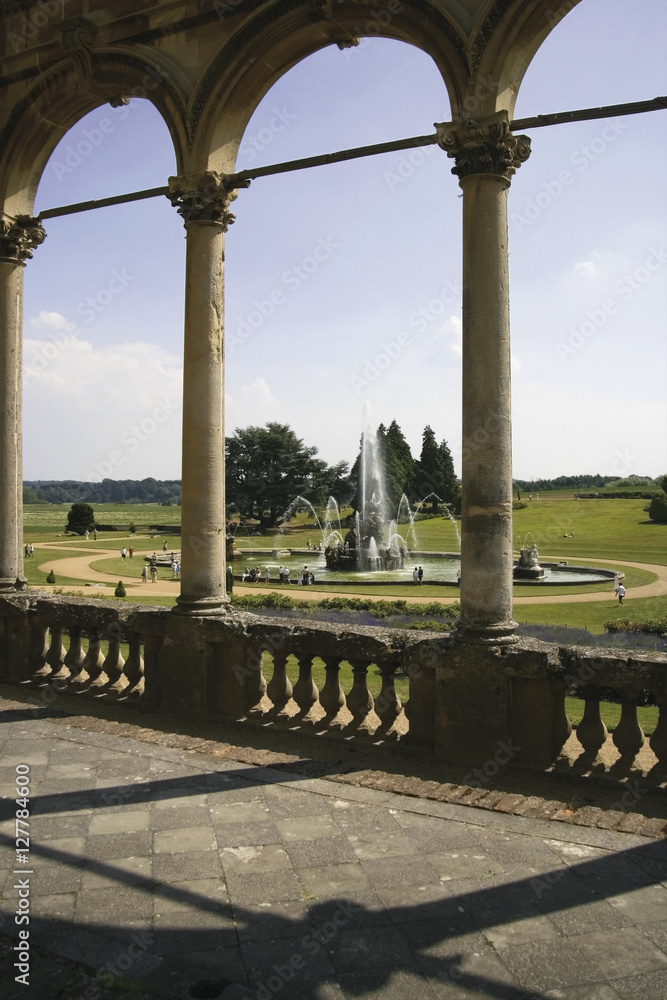 house and grounds  estate of witley court stately home uk
