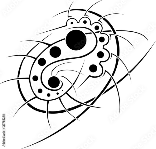 Nonfigurative tattoo design