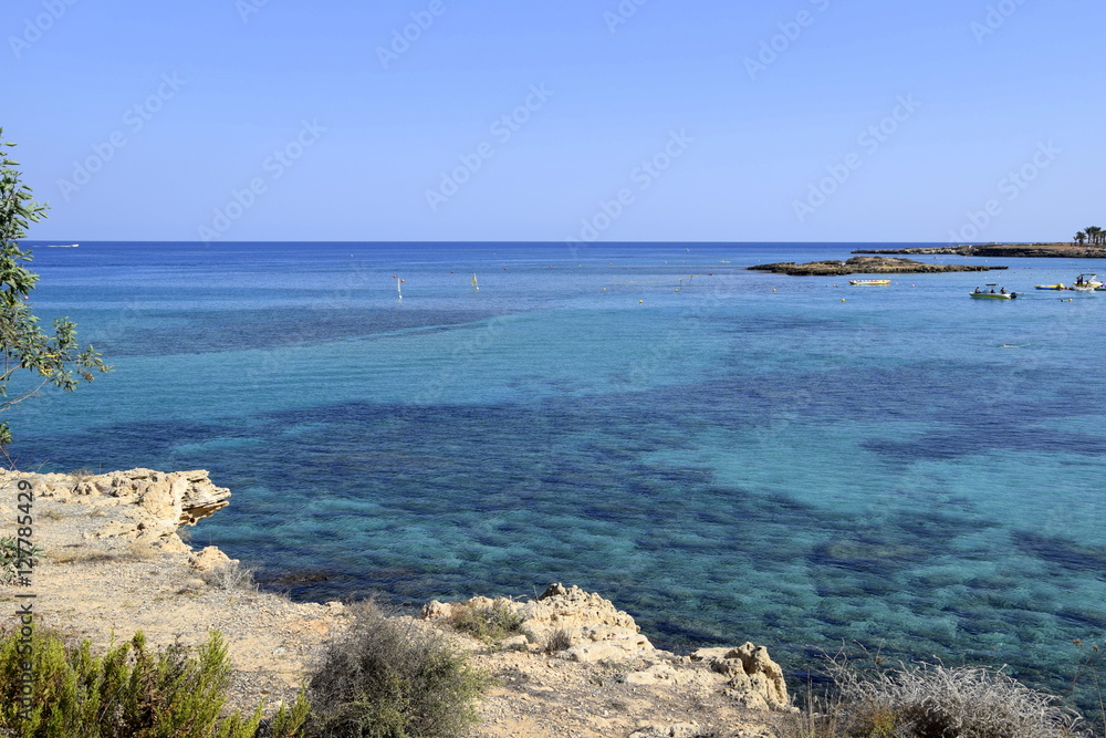 Mediterranean sea in Cyprus