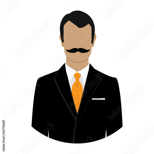 Businessman avatar vector