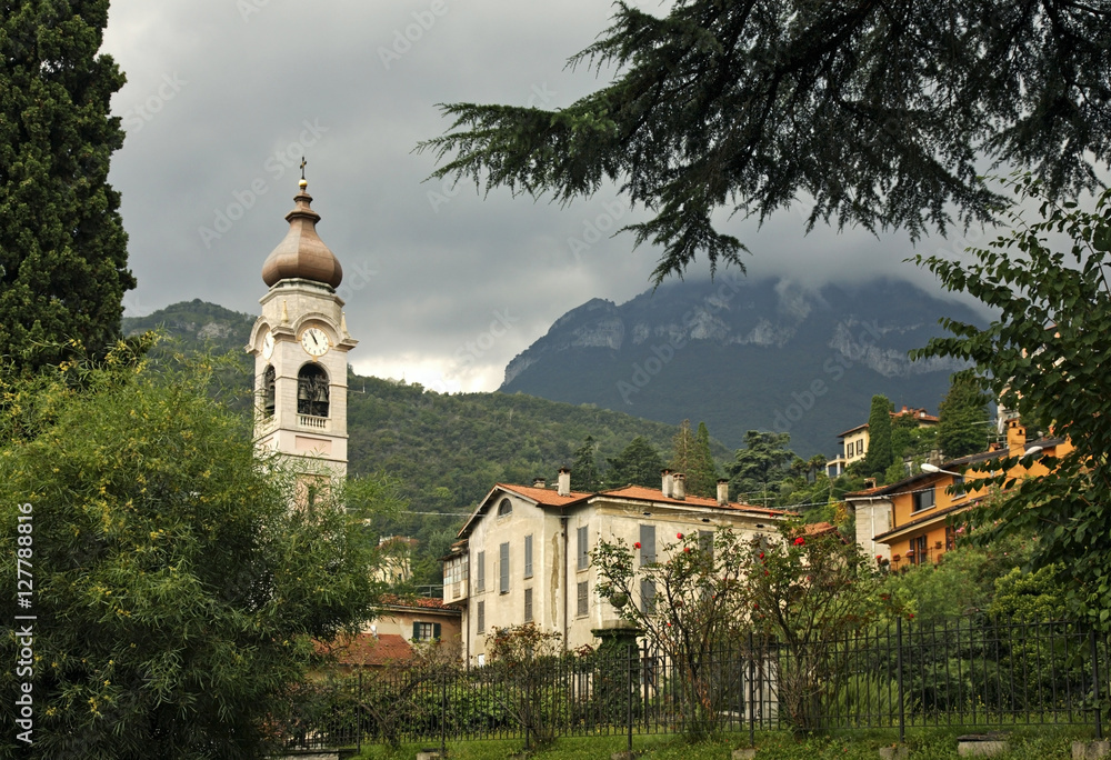 Church of St. Stephen in Menaggio. Province Como. Italy