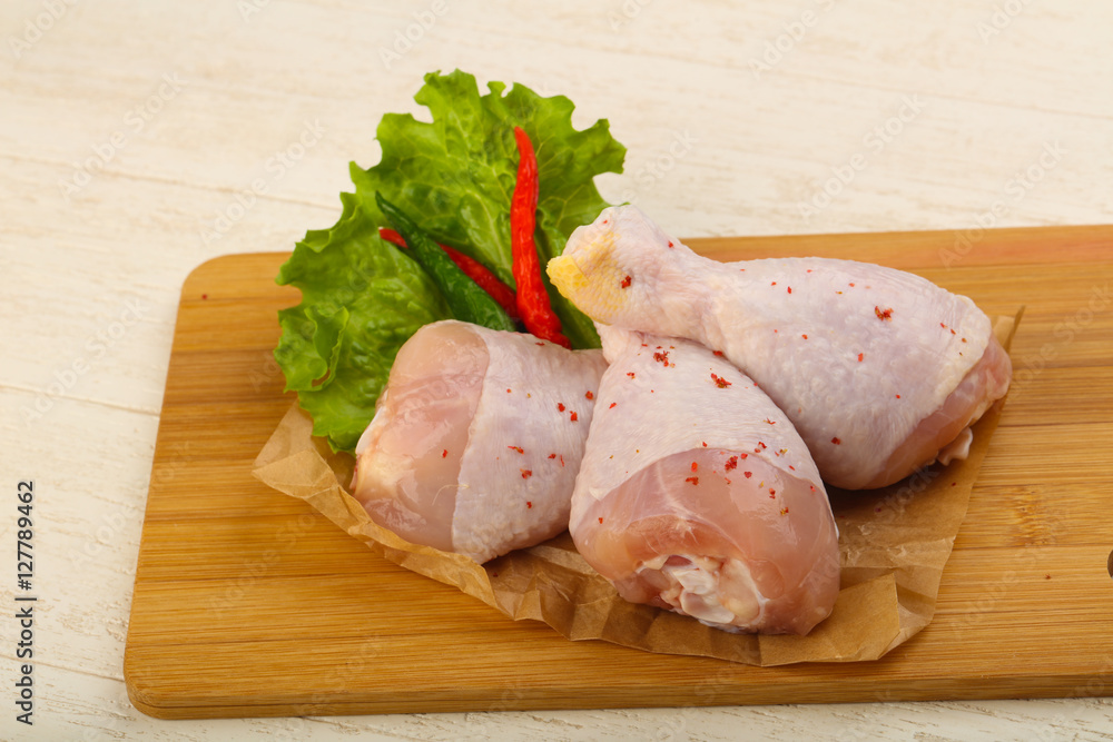 Raw chicken