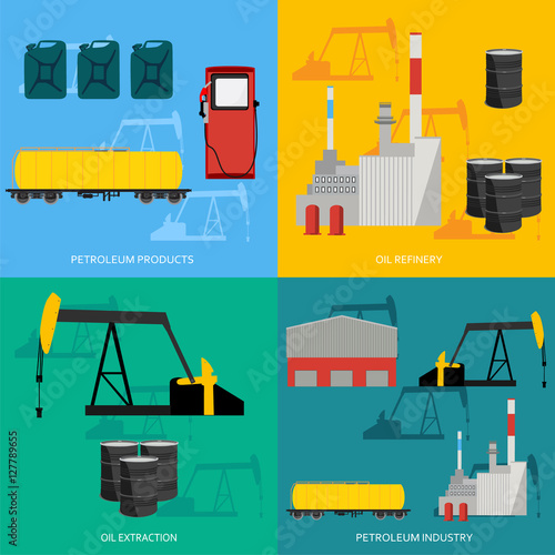 Oil industry concept