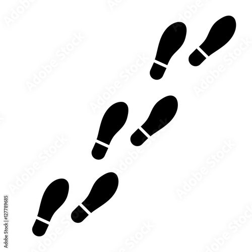 Shoe print trail