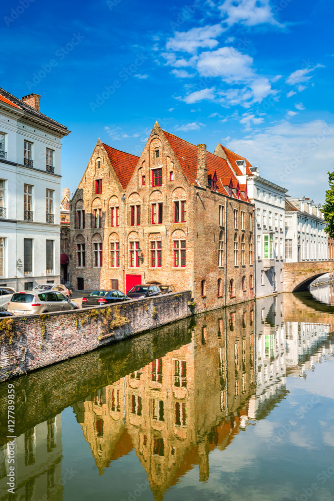 Bruges canal, Flanders, Belgium