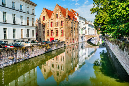 Bruges canal, Belgium photo