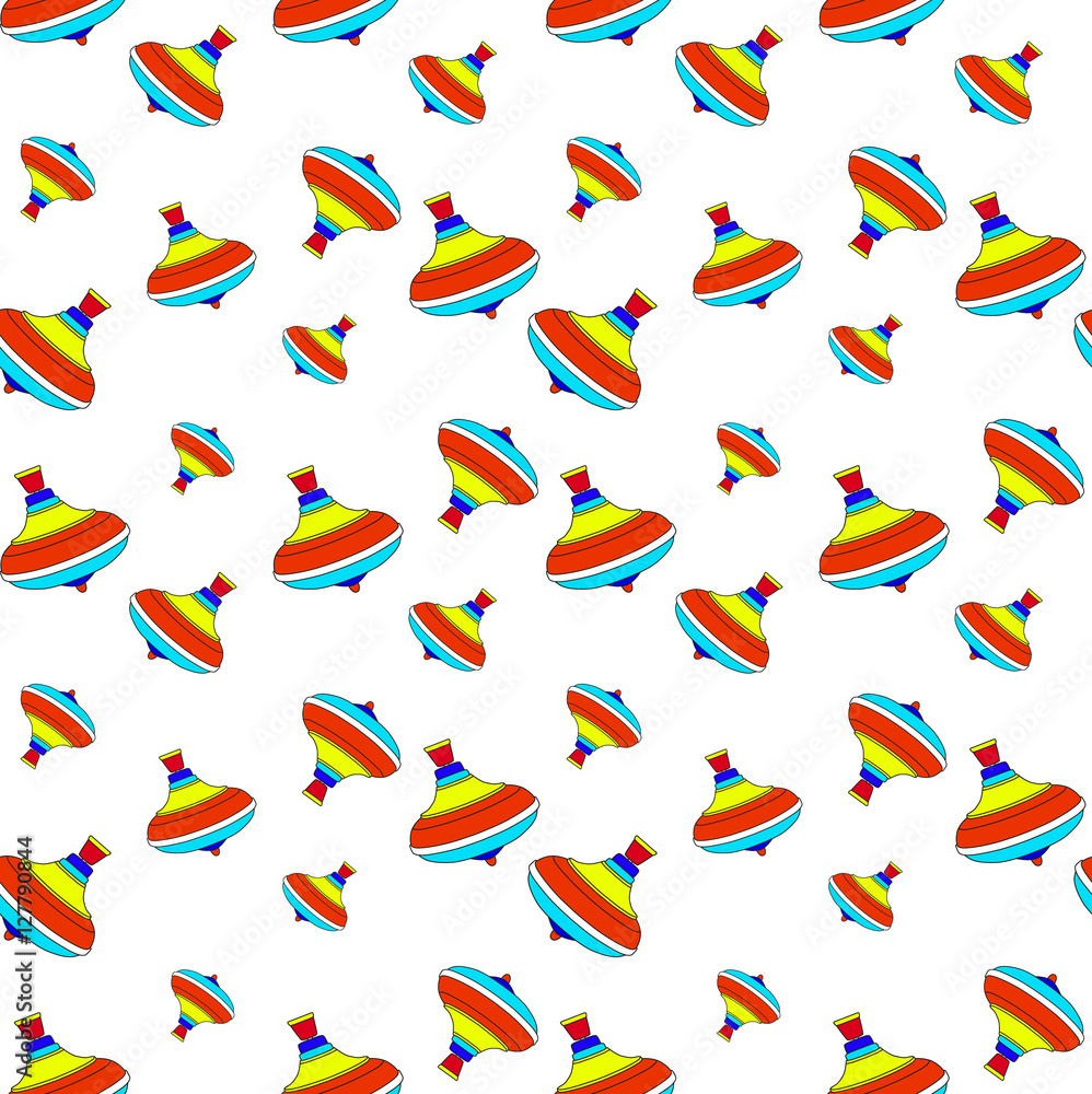 Fototapeta premium Children's seamless background with toys