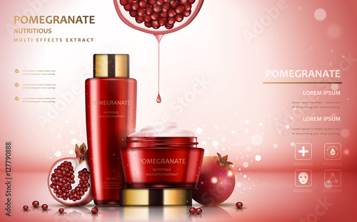 Pomegranate cream ads