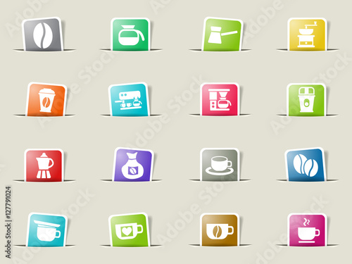 coffee icon set