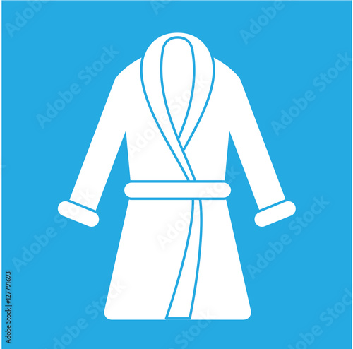 Bathrobe icon. spa. Vector