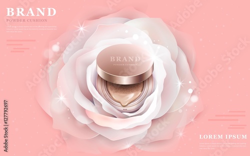 Graceful powder cushion ads