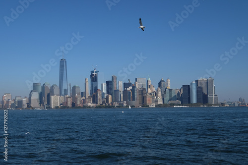 Vue sur Manhattan depuis Liberty Island