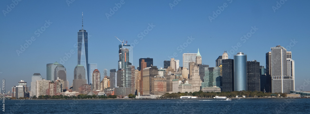 Obraz premium Vue sur Manhattan depuis Liberty Island