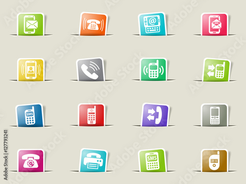 phone icon set