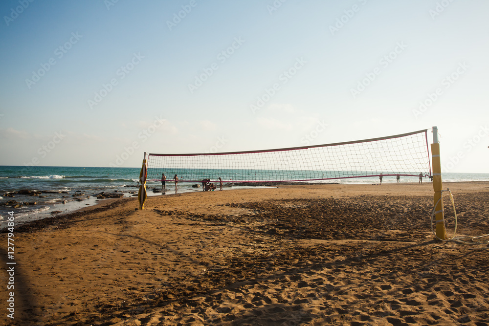 Volleyball net. Activity recreation Volleyball net. Activity recreation