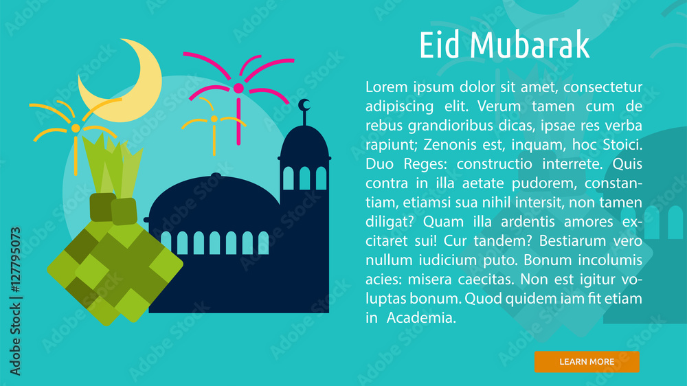 Eid Mubarak Conceptual Banner