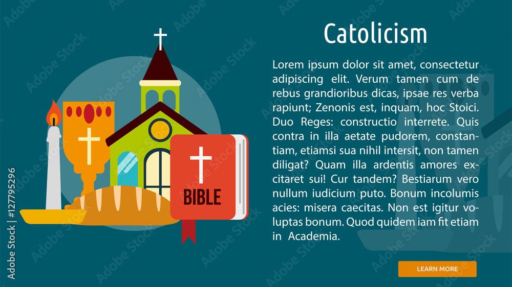 Catholicism Conceptual Banner
