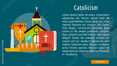 Catholicism Conceptual Banner photo