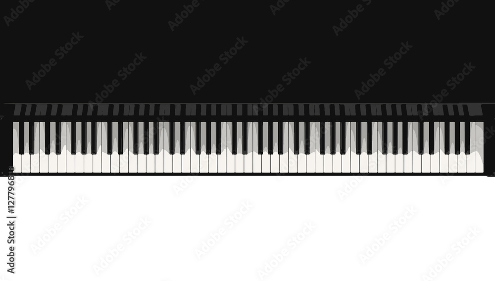 Digital piano keyboard. Image with clipping path Digital piano keyboard. Image with clipping path
