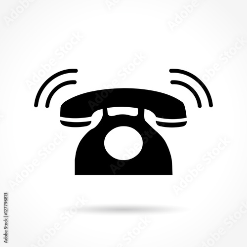phone icon on white background