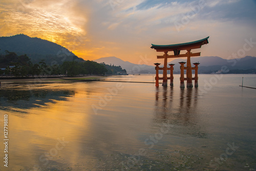 The great Torii on Miyajima island