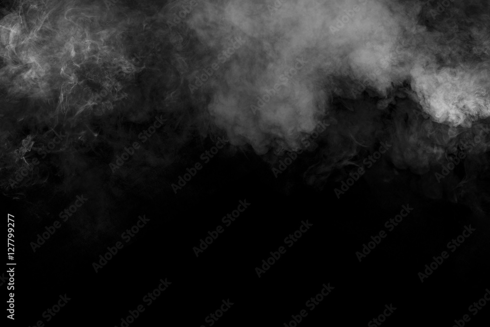 Smoke on black background