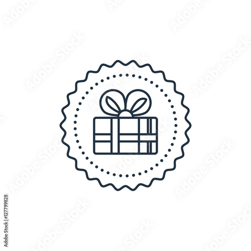 Gift box icon, special present idea
