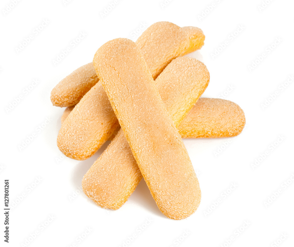 ladyfingers cookies isolated on white ladyfingers cookies isolated on white