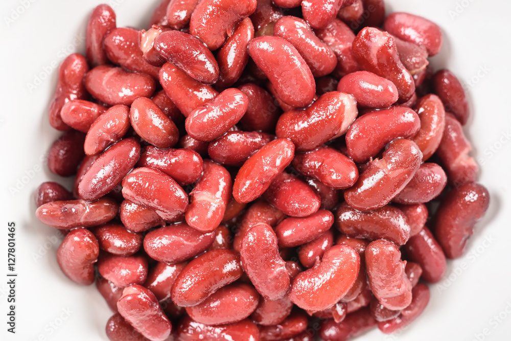 Pile Of Canned Red Kidney Beans Pile Of Canned Red Kidney Beans