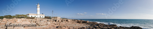 Lighthouse of Cap de Ses Salines (Mallorca), panorama