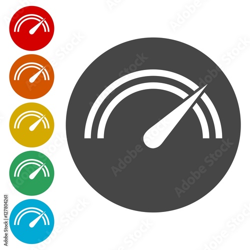 Vector performance measurement icons set 