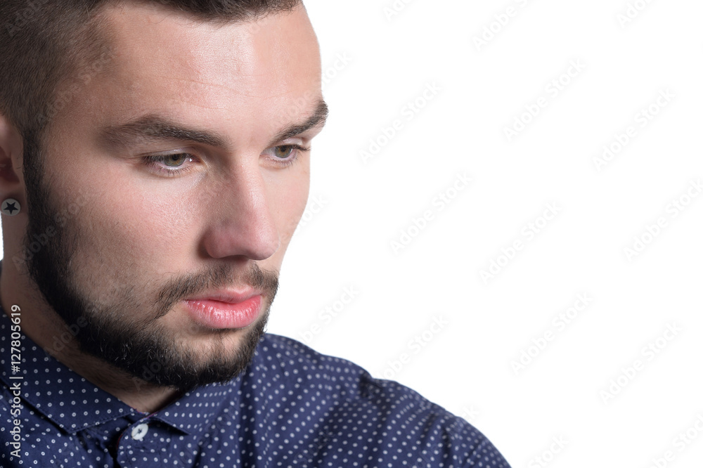 Fototapeta premium Thoughtful young man