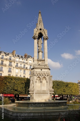 Fontaine du square Notre Dame à Paris