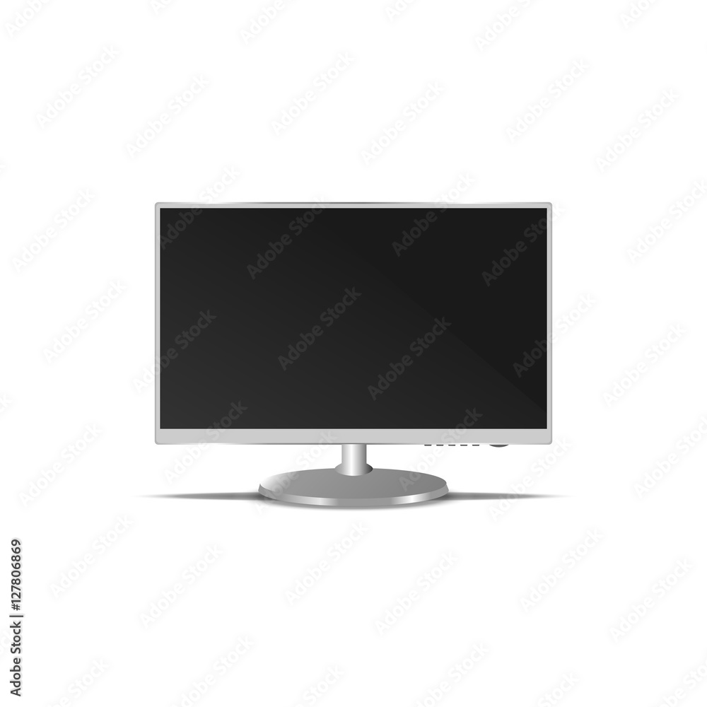 Computer monitor isolated on white, clipping path Computer monitor isolated on white, clipping path