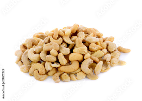 Cashews   isolated on white background