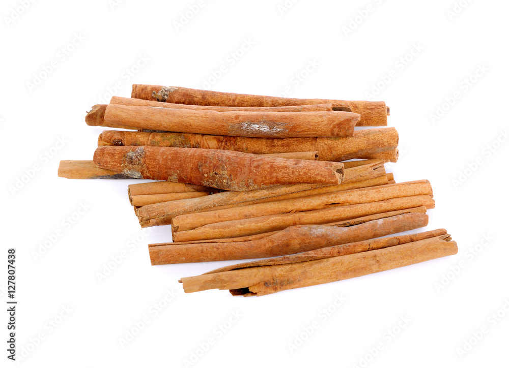 cinnamon isolated on white background cinnamon isolated on white background