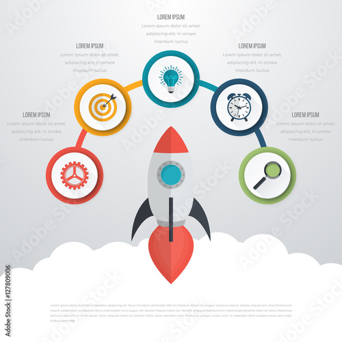 Timeline Vector 3d Infographic