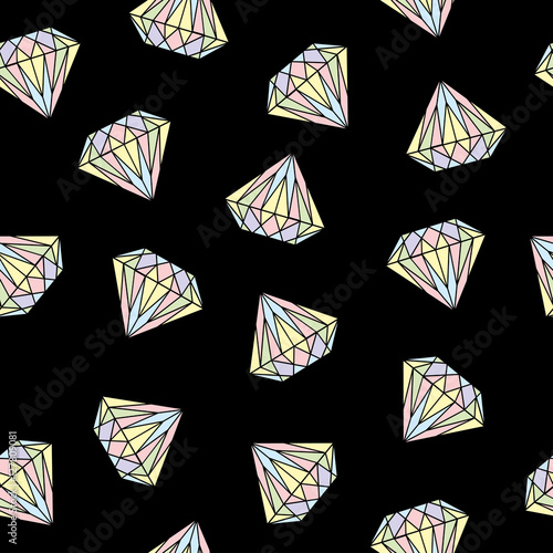 Seamless pattern background with diamants