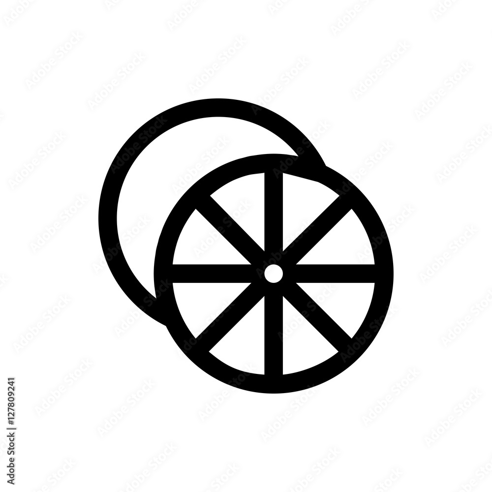 vector lemon icon symbol linear