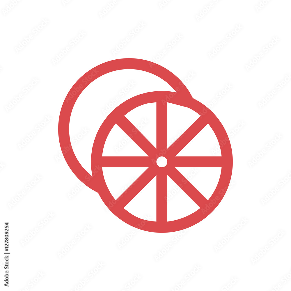 vector lemon icon symbol linear