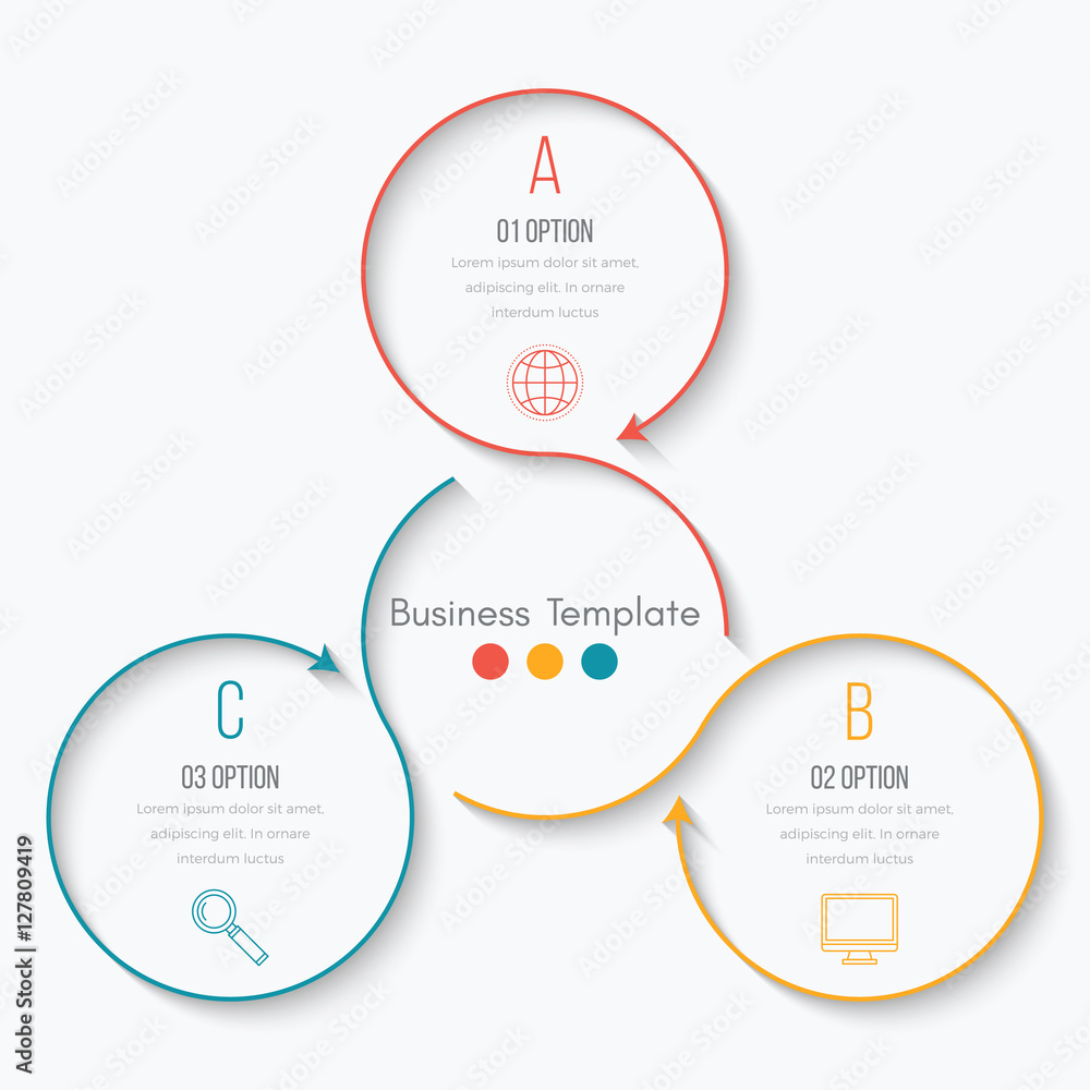 Thin line infographic element Thin line infographic element