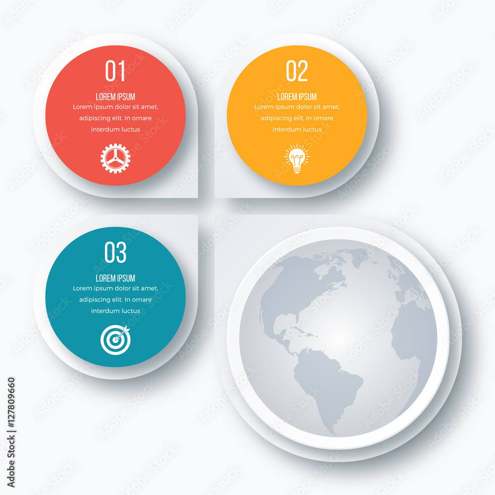 infographics three options infographics three options
