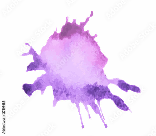 Isolated watercolor splash